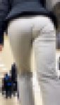 お姉さんの後ろ姿　２５７　迫力満点　パン透け　ムチムチ　巨尻　階段上り　OL　食い込み　 パンツ