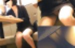 カフェでパンチラする美人OL盗撮動画