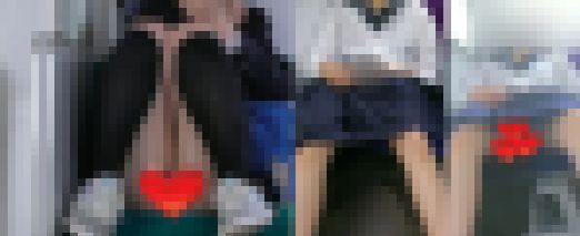【通学JK】JKの対面開脚パンチラセット