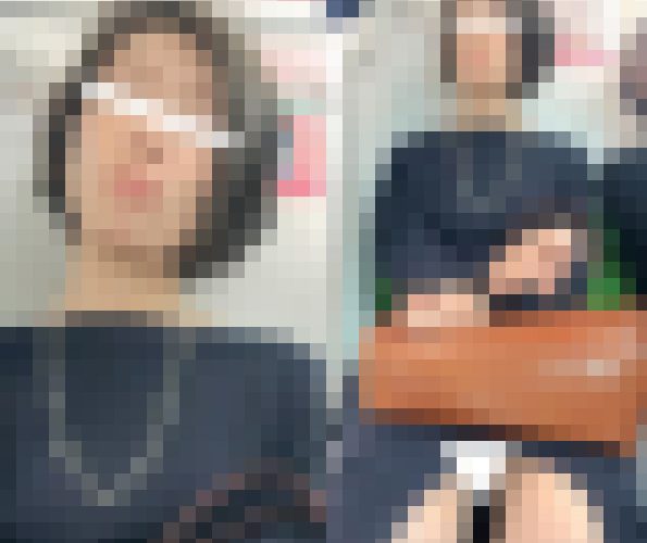 (電車対面）(顔出し)シックな紺のワンピースをお召になっていらっしゃる…大人の魅力を醸し出しちゃう奥さまを観察してみました!!