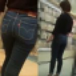 セクシーデニム16＊ショートヘアーのスレンダー女子美尻追跡編