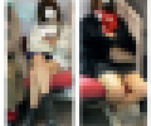 2名の美人お姉さんの対面エロ過ぎる生脚美脚635