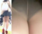 パンチラ盗撮 女子大生 超ミニスカ過ぎて駅で黒パンツ丸見え