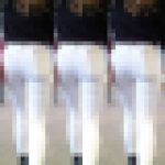 ギャル尻パラダイス★薄手のホワイトデニムを穿いた金髪ド派手ギャル様