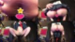 ?ヒョウ柄?ギャル尻アナル?Iバックパンティ?