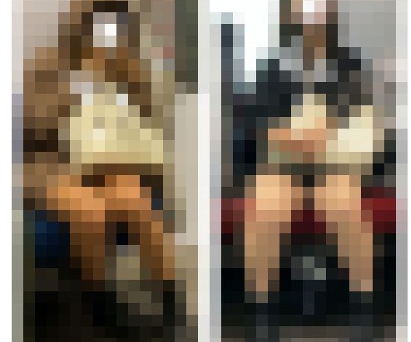 ２名の美人お姉さんの対面エロ過ぎる生脚美脚658