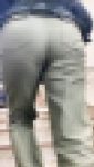 お姉さんの後ろ姿　２７１　迫力満点　ムチムチ　巨尻　階段上り　OL　食い込み　 パンツ
