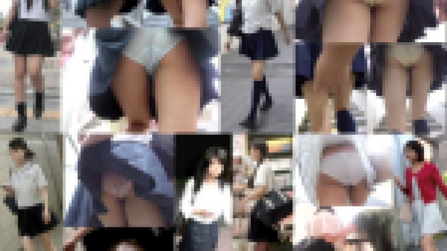 【めくり６人セット】可愛い女の子達のパンツ丸出しめくり盗撮パンチラ動画4本セット