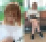 スケベすぎる生脚を組んで見せつける可愛いギャル女子大生
