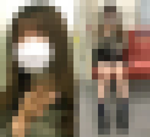 美味しそうな生脚をたっぷり見せてくれる可愛い女子大生（其の二）