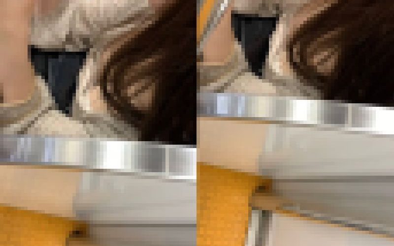 【胸チラHD画質】見事に捉えたブラチラ＆谷間チラ