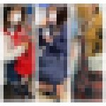 3名のJK風S級制服美女の対面エロ過ぎる立ちミニスカ生脚400
