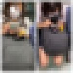 JK風制服美女のエロ過ぎる真上からの生脚美脚403