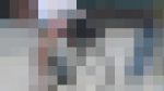 某施設から出てきたスーツ姿の生Pパンスト娘 携帯が終わるまで丸見え4K動画ちゃりんこパンチラ