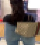 超理想的なスキニーデニムお姉さん 綺麗なポニーテール トイレ我慢中？ 【超リアルな街中風景003】