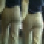 街撮り巨尻通信18＊白デニの洋ナシ形巨尻女子追跡編