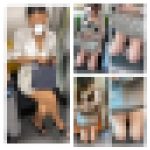 3名の美人お姉さんの真上からのエロ過ぎる生脚美脚711