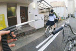 JK自転車①17回めくりパンチラ