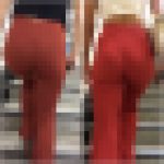 【再販商品です】No.81「黒GALは真っ赤なリブパンツが似合う」