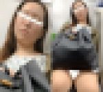 (電車対面）(顔出し)スポーツクラブからの帰り道…頭を右へ左へ…ノーメークでお疲れ度MAX…無防備なOLお姉さんを観察してみまし