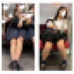 2名のJK風制服美女の対面エロ過ぎるミニスカ生脚426