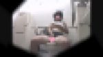 スレンダーボディの清楚系熟女がトイレでこっそりオナニーしてるところを盗撮