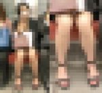 サンダル生脚がエロい気が強そうなショートカット美女（其の二）