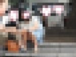 お座りお姉さん発見！！（ＦＨＤ）大変です！！パンツが見えてますよ４６