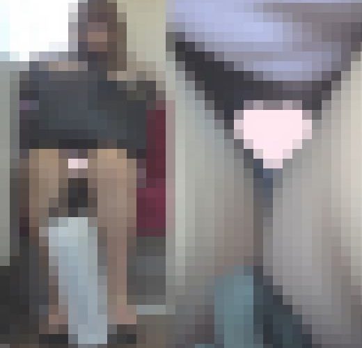 [4K動画][顔出し]お目目ぱっちりギャルさん、白サテンだから見えやすいです[ドアップあり]電車からの風景～