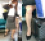 荷物でガードしているつもりになって油断している無防備OL（後編）