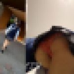 【4K】4回目！家まで密着！プリ尻ポニテ制服美少女JK！