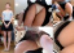 ブラから乳首がこぼれ出てる激かわ巨乳店員のお顔もパンツもお胸もじっくり！無防備過ぎるパンチラ姿をたっぷり盗撮?
