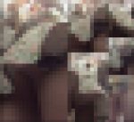 見上げるとパンチラ　～学生編：白パンティーのリボンまでバッチリ！～　S_S-1