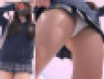 [4K]えちえちJK盗撮No.61　#純白＃Tバック　スレンダーJKのハミ毛とシミ付きパンツをフロントから接写！