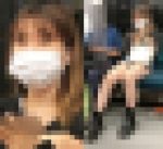 短いショートパンツから美味しそうな脚を見せつける小柄で可愛い女子大生