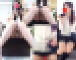 【電車盗撮セットPチラ透けブラ】美少女２人の丸見え対面パンチラ撮りSPセット