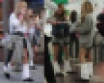 制服女子街撮り15　印象に残った二人組