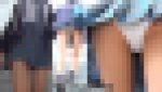 長身美脚青チェJK娘のパンチラ（1） 階段ローアングル盗撮編