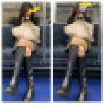 美人お姉さんの対面エロ過ぎるパンスト美脚746