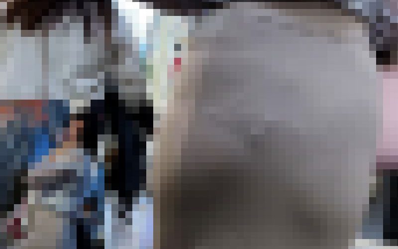 【4K】Tで尻コブ浮かびあがるニットマーメイドスカート尻