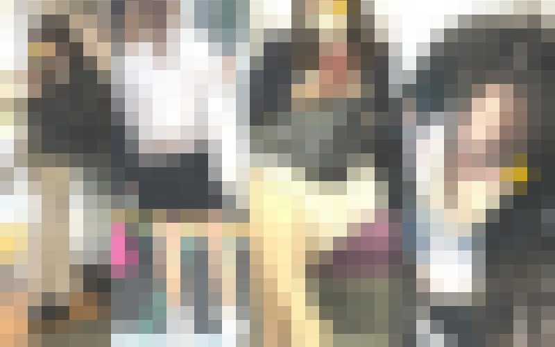 074可愛い美脚美尻のお姉さん達4人を色々と観察！
