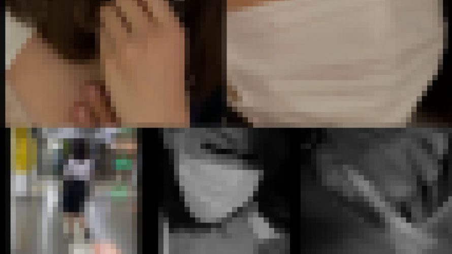 上下違う下着。羽交い絞めにされ半目で腰を抜かしながら感じる正統派美人OL