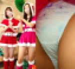 サンタコス女子会vol.1【ミニスカサンタのパンチラ＆美脚堪能】