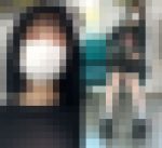 盗撮に気付いて薄目でこちらを確認する警戒心が強い女子大生