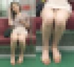 エロすぎるミニスカ美脚を組んで座る性格良なセクシー美女（後編）