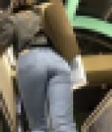 【4K縦画面】ジーンズ×パンティライン！みんな大好きクロッチも