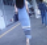 超清楚系のモデル系美女がタイトワンピース着てエロいお尻のライン出して歩いてる姿に悶絶