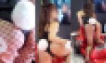 【4Kフェチ動画】東●オートサロン2023 生尻ヒップを突き出す可愛いセクシーバニーお姉さんの競演