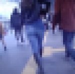 超美人お姉さんが肉厚感のある美巨尻モッコリさせてスキニーデニムで歩く姿がイヤらしい