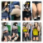【あの人気作品をもう一度】豪華４名のJK風S級制服美女のエロ過ぎるミニスカ対面・接近・真上からの美脚７